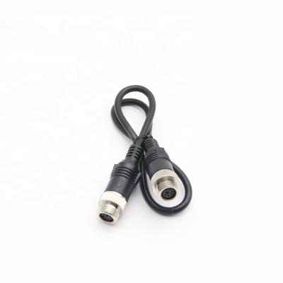 China Monitor Female To Mini Din 6 Pin Female Backup Video Reverse Camera 6 Pin Female Connector Adapter Audio Video Cable for sale