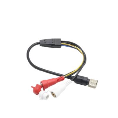 China Monitor 6 pin din rca mini adapter mini din 6 pin audio video cable 6 pin adapter mini to rca cable for sale