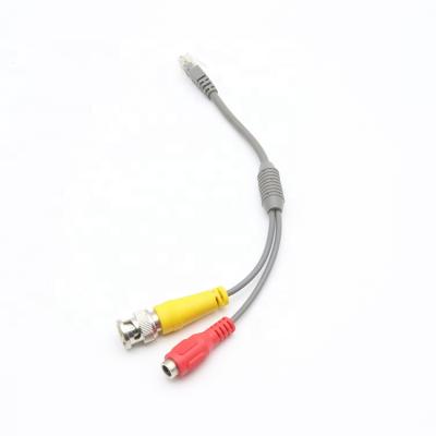 China CCTV camera factory supply RJ45 to BNC RCA car camera bnc cable cctv male female adapter for sale