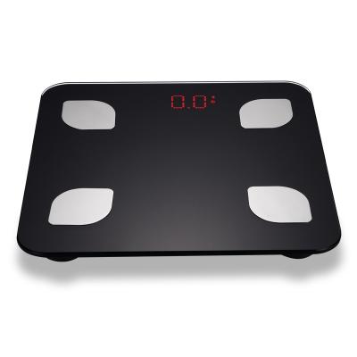 China Lock ; 180 Kg Automatic Glass LED Display Digital Bathroom Body Fat Weight BMI Electronic Scale With APP for sale