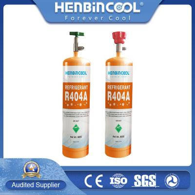 China 800g R404A Refrigerant Small Can 99.90%-99.97% Purity Non Flammable for sale