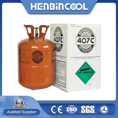 Chine Incolore 11,3 kg R407c Gaz réfrigérant Cannelle de Refrigerant gaz 407c à vendre