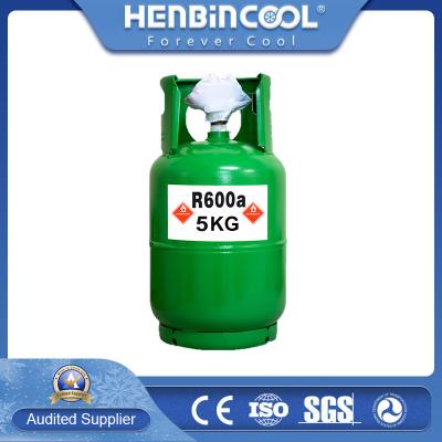 China 14.3LB 6.5Kg Proteção Ambiental Refrigerant AR600A Gás frigorífico R600a à venda