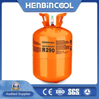 China Green Gas 13.6kg 30lb Refrigerant R290 for sale