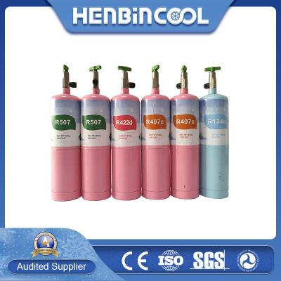 China 99.99% Purity R407C Refrigerant Mini Can Car Ac Refrigerant for sale