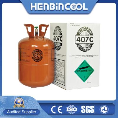 China Disposable 11.3kg R407c Refrigerant Gas Chclf2 Formula for sale