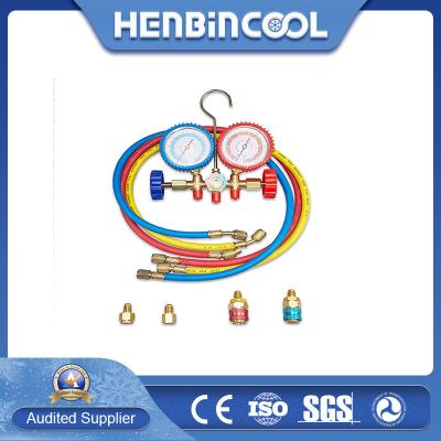 Cina Manifold gauge di refrigerazione in alluminio R502 R12 Refrigerant gauges con cavallo in vendita