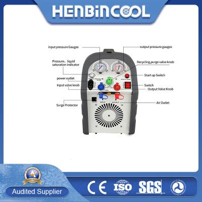 China Máquina de recuperación de freón de 1440 rpm Unidad de recuperación de refrigerante de 220V/50Hz en venta