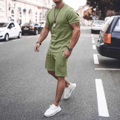 China 2021 New Summer QUICK DRY Sports Jogging Short Sleeve Shorts Suit Men's Casual Sweatsuit Men's Two Piece Set for sale