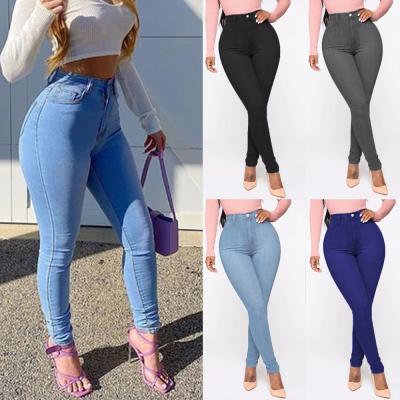 China 2021 Wholesale Breathable Denim Leggings For Women With Pockets Comfortable Stretch Pantalones Plus Size Pants And Jeans for sale