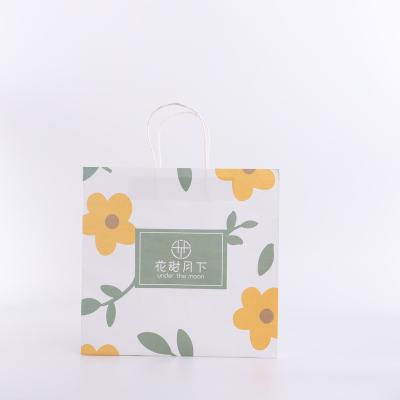 China Customized Eco-friendly Inferior Gift Tote Bag With Colorful Paper White Square Packaging Logo for sale