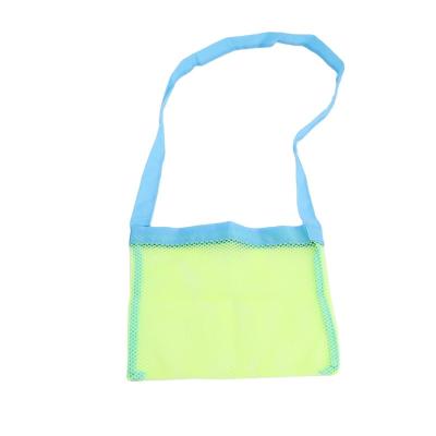 China Hot Sale Lightweight Cheap Reusable Kids Handled Beach Bag Meash Sandbag for sale