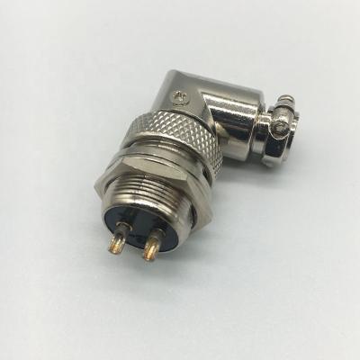 China Water Proof Automotive Cable Connector GX16 2 Holes Position Aviation Cable Plug for sale