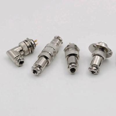 China Silver Automotive GX16 Male Connector And Circular Connector Female GX16 GX12 GX19 GX18 Right Angle Connector for sale