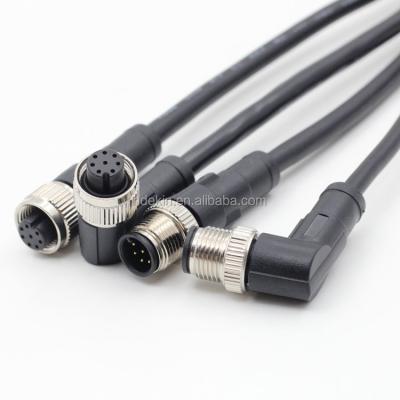 China M12 cable connector m12 5pin 8pin automotive waterproof IP67 for outdoor lighting connector for sale