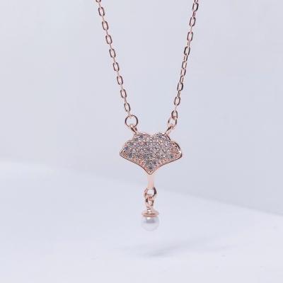 China CLASSIC Delicacy 925 Simple Ladies Fashion Rhinestone Pendant Necklaces for sale