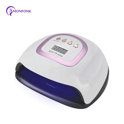 China Support Private Label Auto Sensor Led Digital Display High Power 220w Nail Lamp Factory Supply UV Led Nail Polish Dryer Gel Direct Lamp for sale