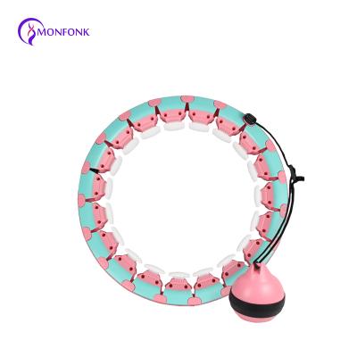 China 24 Knots Polynesian Dance Fitness Ring No Fall Smart Weighted Ring Hoop For Adults Weight Comfortable Smart Losses for sale