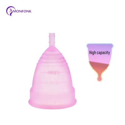 China 100% Medical Organic Wholesale Silicone Reusable Folding Menstrual Menstrual Cup Lady Menstrual Period Cup for Women for sale