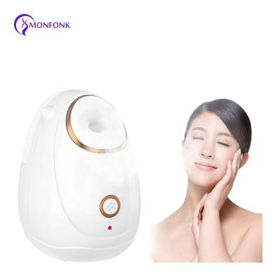 China Nano Ionic Spa Mini Portable Face Steamer Humidifier Warm Hot Mist Jet Face Steamer for Moisturizing for sale