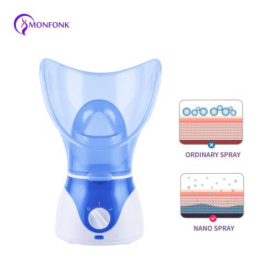 China Adjustable 2 Level Speed ​​Custom Vaporizer Nano Facial Ionic Hot Steamer DEEP CLEANSING Mist Face Steamer For Skin Hydration for sale