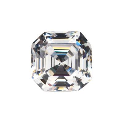 China Jewelry Making 4.5mm-11mm Asscher Moissanite Pass Test DEF White Color VVS Asscher Form Moissanite Diamond for sale