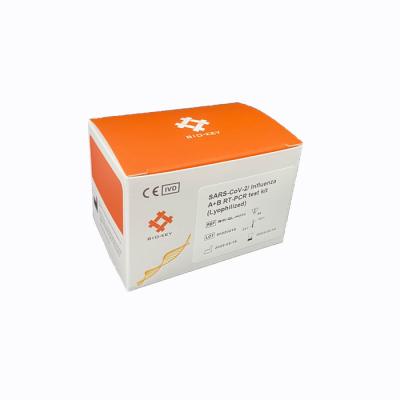 China Quantitative Fluorescent  Probe SARS-CoV-2 / Influenza AB RT PCR Test Kit Lyophilized for sale