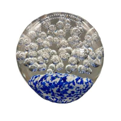 China International Giant Glass Ornament Art Glass Sphere Bubble Decoration for sale