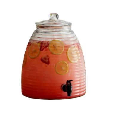 China New classic design 3 gallon 5Gallon glass jars for juice with tap for sale