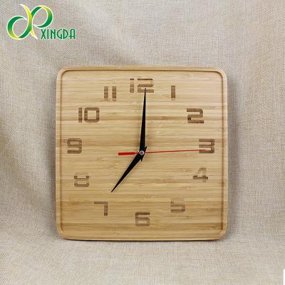 China New Products High Quality Bamboo Clock Kids Eco - Friendly Clock for sale