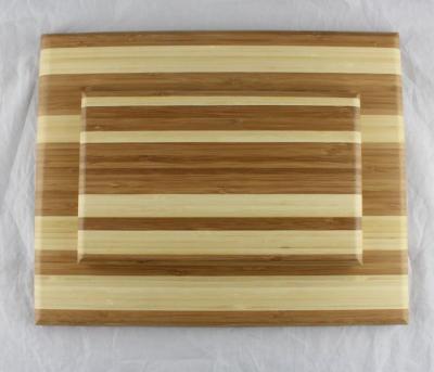 China Manufacturer Sustainable Wholesale New Design Stripe Bamboo Cutting Board for sale