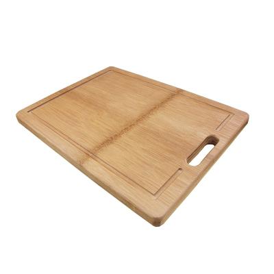 China Customized Sustainable Size Organic Bamboo Cutting Board With Juice Groove for sale