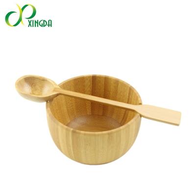 China Cheap and high quality even viable premium bamboo bowl spoon bowl set for sale