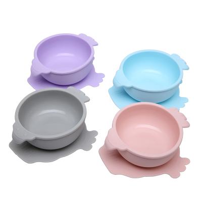 China Minimalist Silicone Bowl Baby BPA Free Silicone Chewing Food Grade Accessories Teeth Baby Newborn Feeding Supplies for sale