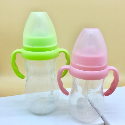 China BPA Free Standard Diameter Bottle Feeding Infant Nursing Cup With Handle And Neck Nipple Baby Bottle for sale