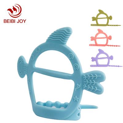 China Soft Toy Whale Bracelet Baby Teether Silicone Teether BPA Free Baby Teething Toys for sale