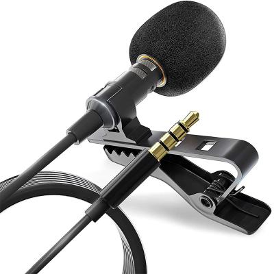 China Professional Lavalier Microphone Grade Lavalier Label Microphone Omnidirectional MIC with Easy Clip for sale