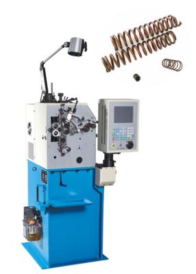 China Simplified Setup Disc Extension Spring Machine With CNC Controlled Servo Motion System for sale