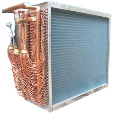 China Low Noise External Efficient Aluminum Finned Copper Refrigeration Parts Sleeve+ Rotor Fan Condenser / Shell And Tube Factory Price Made In China for sale