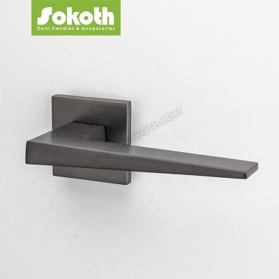 China Good Simple Design High Quality European Quality Plating Single Door Handle for sale