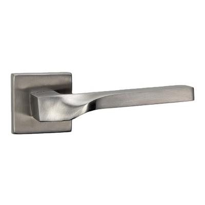 China Modern Solid Square Door Handle Set 304 316 Stainless Steel Entry Door Handle Lock for sale