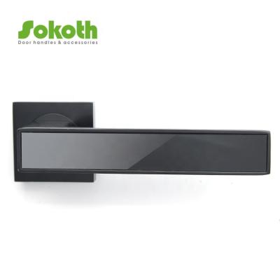 China Poland Market Modern Black Easy Installation Privacy Door Handles for sale