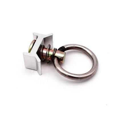 China PE/PP Aluminum Single Track Stud Mounting Link Fitting Down With 30MM-40MM O Ring for sale