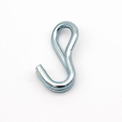 China Retail Industry 1 Inch 2.5T Heavy Duty Zinc Coated Wire Hook S Hook Double J Hook for sale