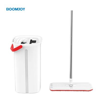 China Amazon stocked 2019 newcomers boomjoy hands free floor flat mop and bucket for sale