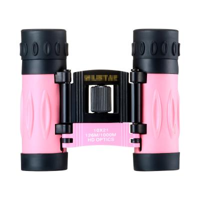 China Hot Sale Bak4 Binoculars 8x Telescopes and High Quality High Definition Portable Binoculars for Adults Kids Pink for sale