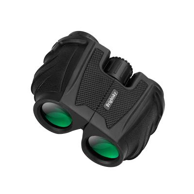 China Bak4 12*25 Compact Binoculares Green Film Porro Prism Optical Glass For Traveling Bird Watching for sale