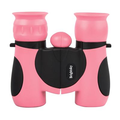 China TELESCOPE High Quality 8x21 Optics Prism Kids Binoculars Toy Anti-Slip Kids Outdoor Binoculars With Rubber Grip Pink for sale