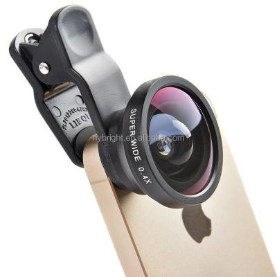 China 0.4x Alloy Mobile Phone Aluminum Super Wide Angle Camera Lens for sale