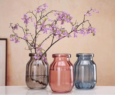 China Wholesale Minimalist YIXIN Style Crystal Vase Crystal Vase Home Decor Nordic European Colorful Glass Flower Vases Flower Vase Home Decor for sale